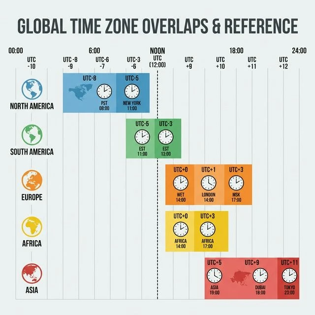 Time Zone Overlap Chart